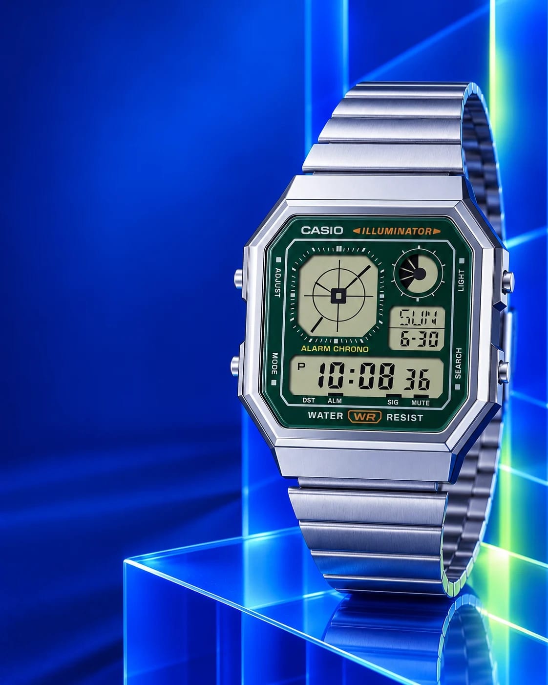 CASIO saat koleksiyonu için gerçek katalog modeli referanslı marka bannerı